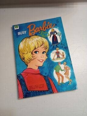 Barbie Busy Fun Book Vintage 1973 Coloring And Activity Book - Used
